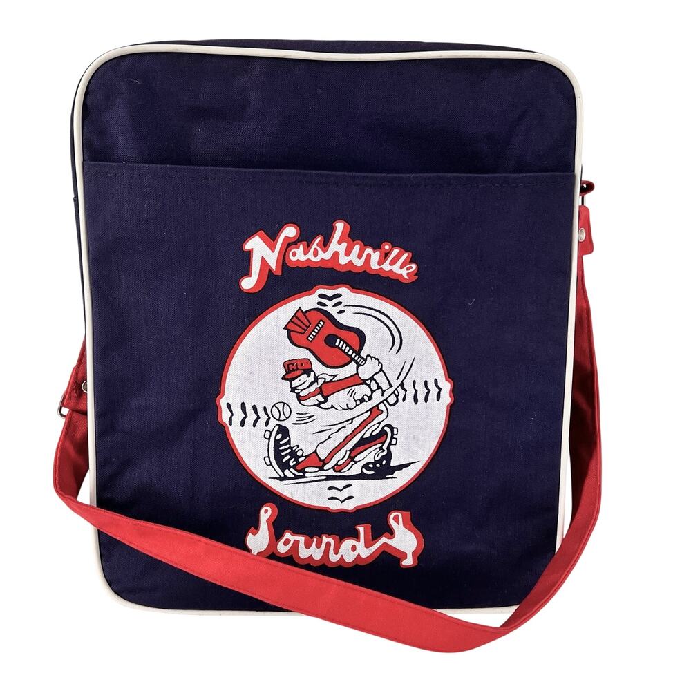 Vintage Nashville Sounds Baseball Travel Tote Bag Nestle Crunch 80s 1980s